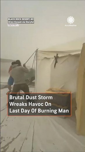 Dust Storm Overtakes "Burning Man" Festival