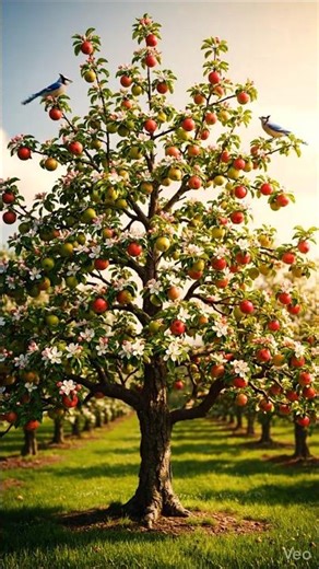 Apple Tree Growing Timelapse 🌱🍎 | Seed to Fruit in Seconds (4K Nature Video)