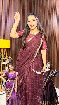 ఇద్దరిట్లో మీరు ఎవరి ఫాన్స్ #vintagelook #brownvintagelehenga #vintagelehenga #grwm #tradtionallook