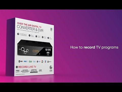 Core Innovations Digital Converter Box (CTCB105) | How to Record