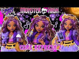 MONSTER HIGH CORE REFRESH 2 CLAWDEEN WOLF DOLL UNBOXING 🌙💜