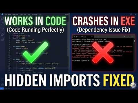 PyInstaller ModuleNotFoundError? Fix Hidden Imports in 5 Minutes