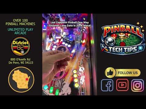 Fix Stern Led Zeppelin Shooter Lane Gate – Pinball Wire Form Repair - Pinball Tech Tips
