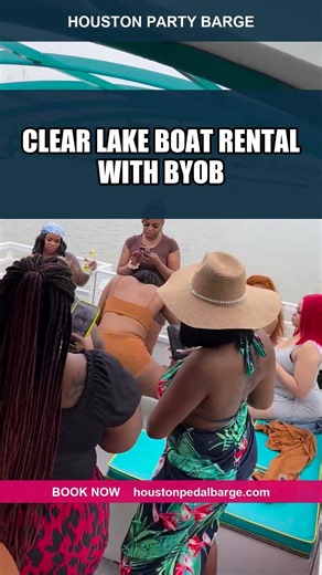 Clear Lake Boat Rental With BYOB 🍺