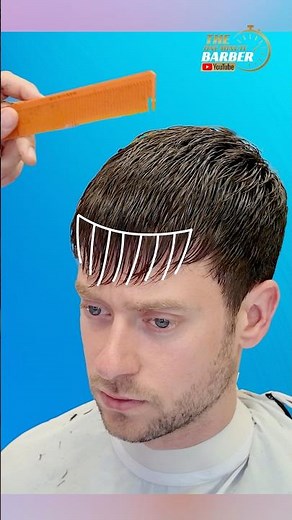 How I cut the fringe on men’s hair 💈🔥💇‍♂️
