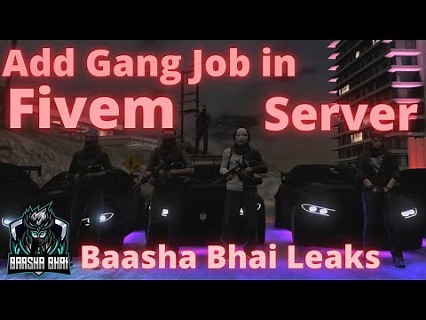 How to add Gang job in Fivem server
