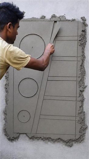 Amazing Square plaster design 👌👍.#plaster #plasterdesign #wallplaster.
