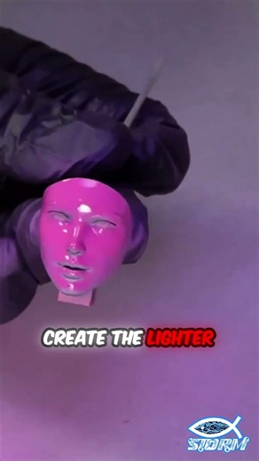 The hidden trick to painting realistic skin tones with pink! 🎨