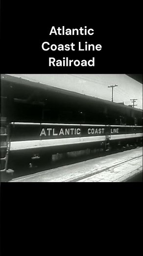 1960s Atlantic Coast Line Pulling Into Station Ride to Basic Training #railroad #train #historic