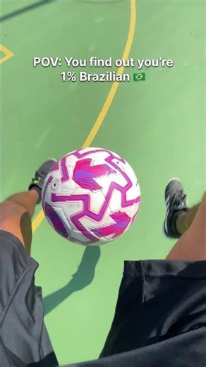 You find out you’re 1% Brazilian 🇧🇷 #football #soccer #freestylefootball