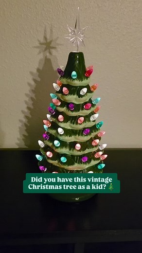 🎄 Yes I am already decorating for Christmas.. Had to have this little ceramic tree. My cousins had one when we were kids. #christmas #christmastree #ohchristmastree🎄 | Dana McKay