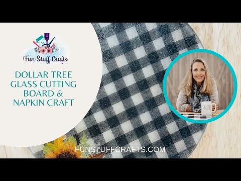 DOLLAR TREE GLASS CUTTING BOARD/TRIVET