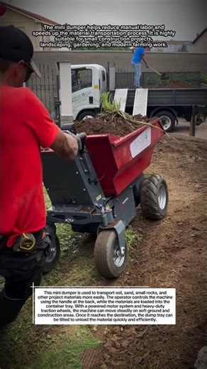 Modern Mini Dumper Soil Carrier – Fast & Efficient Work