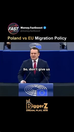 Business | Motivation | Wisdom on Instagram: "Polish MP Dominik Tarczyński didn’t hold back in one of the most explosive speeches on migration in recent European politics. While EU officials demanded that Poland accept thousands of migrants, he fired back with a message that shook the room: “We don’t need your doctors. We don’t need your engineers. Take them!” Tarczyński argued that Europe’s immigration crisis isn’t about helping refugees — it’s about politicians importing chaos, crime, and depe