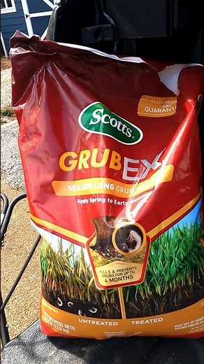GrubEX Spring Application #shorts #diy #howto #lawncare #lawn #grubcontrol #lawnshark