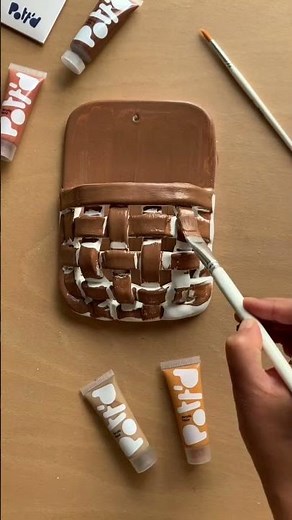 How to make realistic wood patterns from air dry clay 🪵