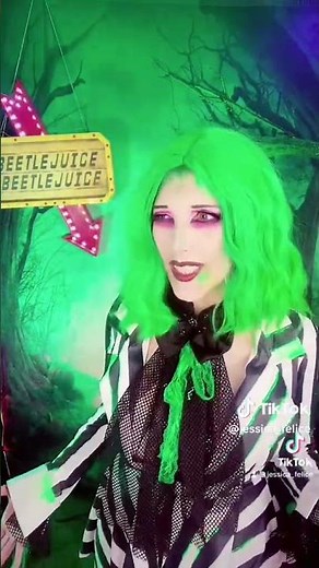 Beetlejuice #Cosplay #Model Fashion Style #Shorts Trend! Makeup Hair Outfit Big Fan Jessica Felice!
