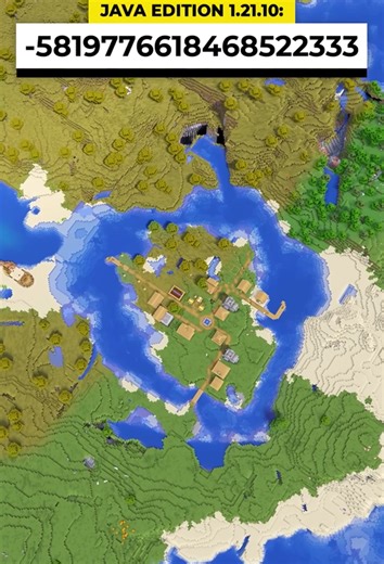 Minecraft river island village seed | Scenic village spawn