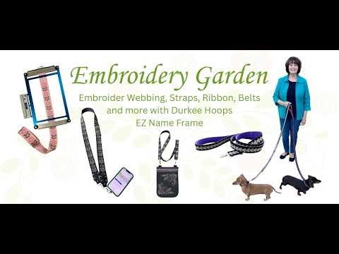 Embroidering Continously Using Durkee Hoops EZ Name Frame