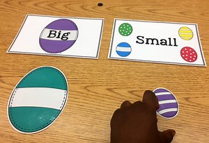 Free Big/Small Easter Egg Sort - The Autism Helper