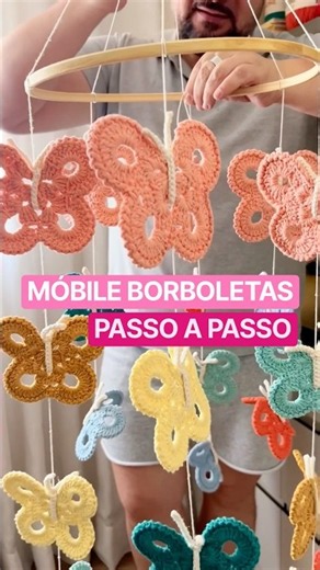 👇🏼Click This Link👇🏼Below👇🏼▶️And Learn How to Make These Crochet Butterflies and This Mobile