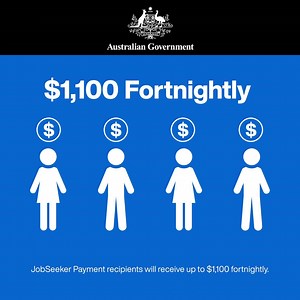 Eligible JobSeeker Payment recipients will receive up to $1,100 a fortnight. | Australian Government