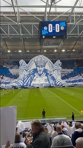 Choreo 💙🤍 FC Schalke 04 - Eintracht Braunschweig 🇩🇪 2. Bundesliga 34. Spieltag 2025/2026