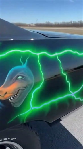 This Custom Car Paint is Absolutely Insane 🤯🎨 #airbrush #custompaint #carart