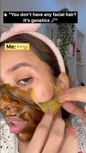 DIY Peel-Off Mask for Facial Hair Removal at home😍#facialhairremoval #peeloffmask #shorts #ytshorts