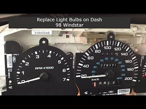 95-98 Ford Windstar Replace Dash lights