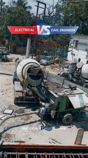 Civil vs Electrical Engineers: Who Actually Saves the Project? 😂 #vjsiddhuvlogs #viral #civil