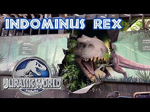Jurassic World The Ride 2021 [4K] - NEW FULL BODY INDOMINUS REX- Universal Studios Hollywood