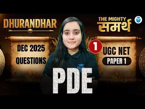 UGC NET Paper 1 PDE | Dec 2025 PYQs Explained | All Questions with Answers | UGC NET June 2026