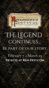 🛡️The legend continues - The Florida Renaissance Festival 2026 🏰 Step inside our Renaissance Village and experience a world filled with adventure, laughter, imagination, and timeless magic. From epic performances to unforgettable moments, every visit becomes part of our legacy. Don’t miss the magic. Be part of our story!🗓 February 7 – March 29 🎟 Tickets are on sale now - Link in Bio #FloridaRenaissanceFestival #beyondthecastlegates #flarf2026 #thewondersofimagination #floridafestival | The F