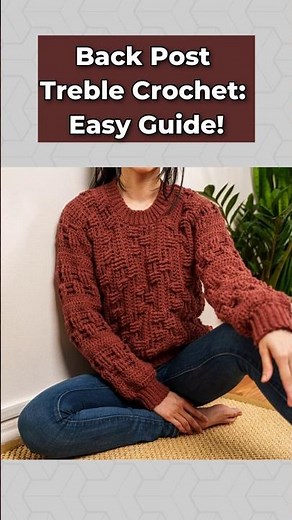 Easy Back Post Treble Technique Step by Step #crochet #tutorial