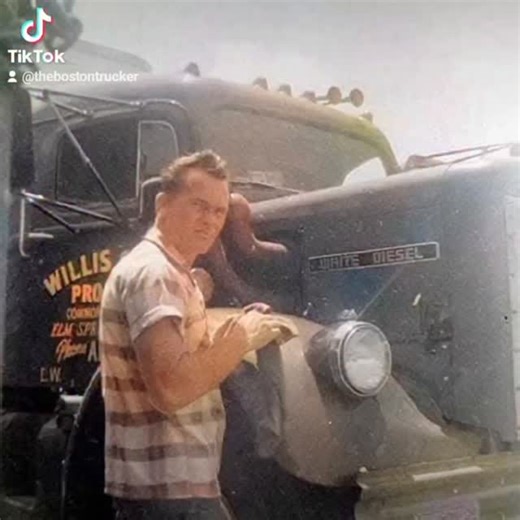 Original Boston Trucker (*tm) on Instagram: "Bringing old trucking pictures to life! #ai #trucking #diesel #oldschooltrucking #truckinglife #keepontruckin"