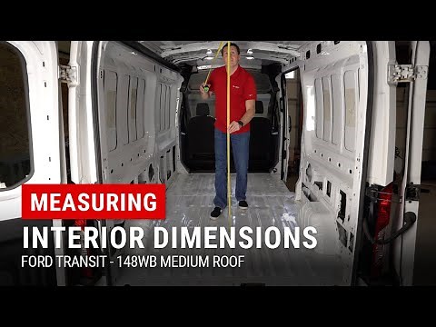 Ford Transit (148WB Mid Roof) Cargo Van Interior Measurements
