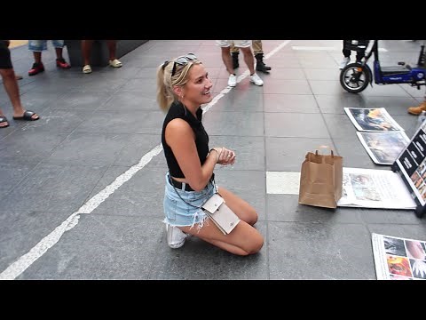She get on her knees, OMG, that’s embarrassing!!