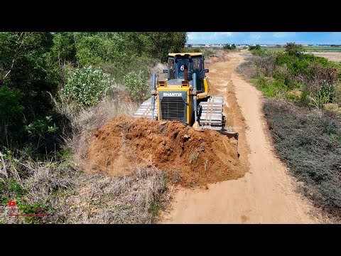 SMART ACTIVITIES!!! Dozer Plows Slope Hard Cutting On Road With Smart Skills Technical BUllDozer