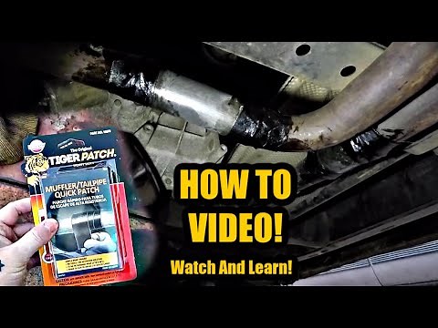 Tiger Patch Muffler Tailpipe Quick Patch, HOW TO INSTALL AND REPAIR A LEAKING EXHAUST
