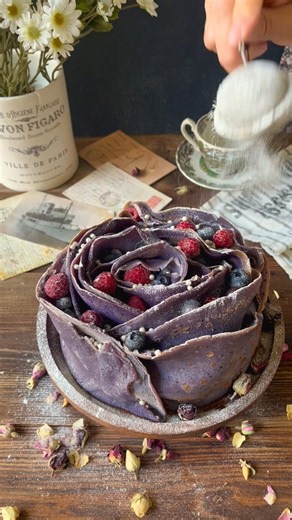 Purple Rose Crepe