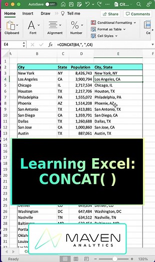 Learning Excel is easy! #learnexcel #learnexcelontiktok #data #dataanalysis #dataanalyst #excel #exceltips #learnontiktok