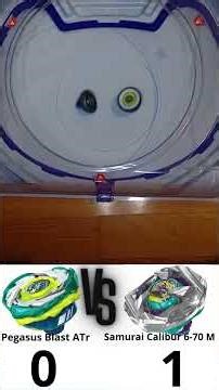 Pegasus Blast ATr Vs Samurai Calibur 6-70 M Epic Anime Battle! #beybladex #beyblade #epic #shorts