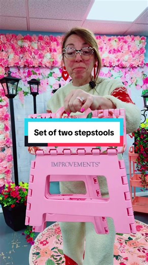 Set of two step stools #Stools #StepStools #Furniture #TikTokShopMadeMeBuyIt@HSN, Inc