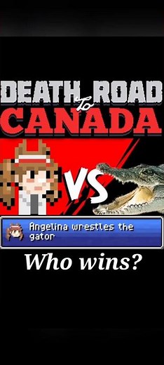 Angelina fights an Alligator! | #deathroadtocanada meme #arknights