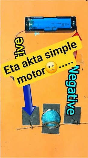 DIY Simple Motor at Home ⚙️ | Spinning Coil with Magnet & Battery!