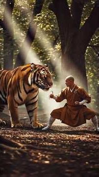 Shaolin Monk Faces a Tiger… and Roars Back!