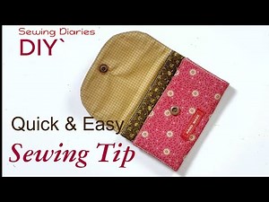 Easy DIY Card Wallet | Beginner Sewing Project