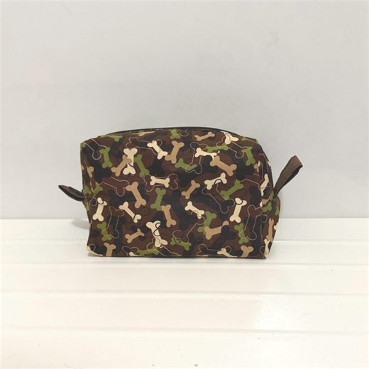 Camo Bone Box Bag – Soft Zipper Pouch, Travel Organizer (6.5x4x4 Inch) - Etsy