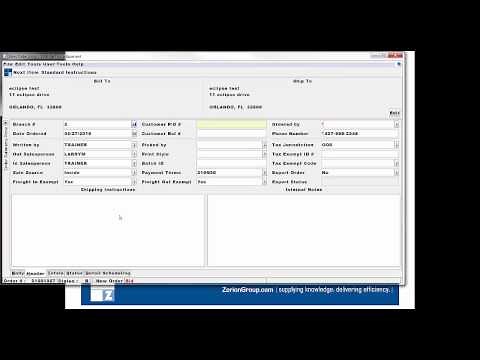 Epicor Eclipse Hints and Tips: !NOBO